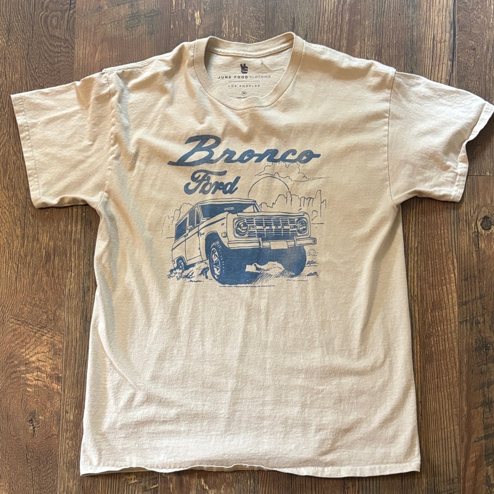 Junk Food Clothing Beige Ford Bronco Tee